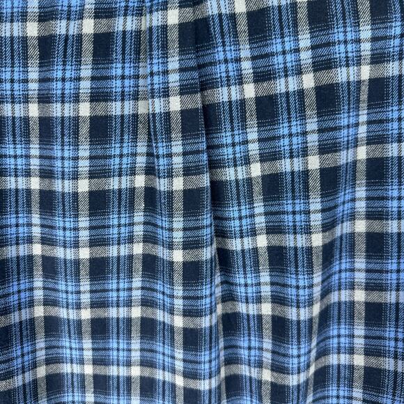 Eddie Bauer Shirt Mens Sz XL Blue Gray Flannel Plaid Button Up Cotton - Picture 5 of 9